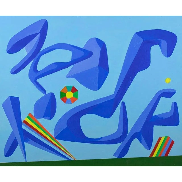 Leo Guida, Island, Oil on Wood, 1992 For Sale - Image 4 of 4
