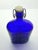 1970s Vintage Italian Cobalt Blue Glass “Cognac” Decanter Bottle For Sale In Dallas - Image 6 of 8