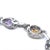 Lovely Diamond Multicolor Gems 18k White Gold Bracelet For Sale - Image 4 of 5