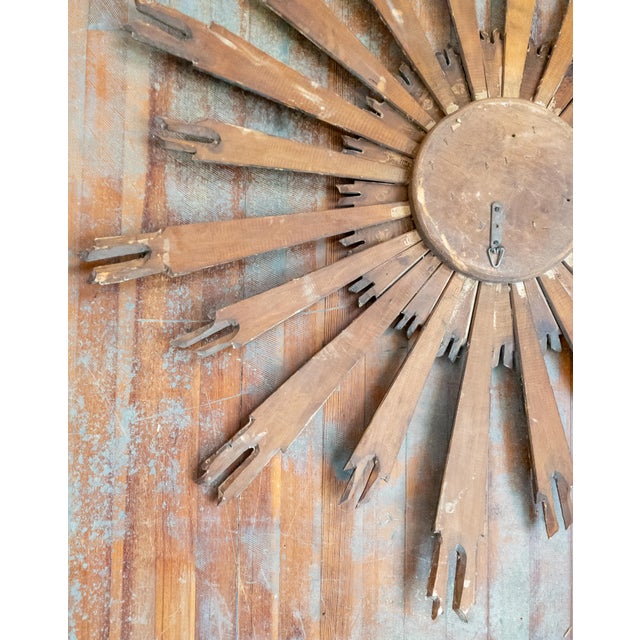 19th or 20th Century Italian Baroque Style Giltwood Carved Sunburst For Sale - Image 13 of 18
