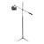 Robert Sonneman "Orbiter" Leather and Chrome Mid Century Modern Floor Lamp For Sale