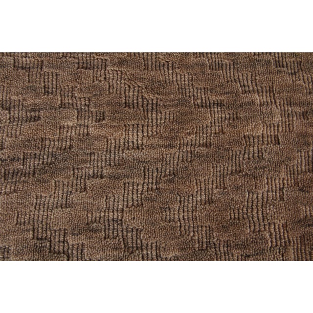 Transitional Exquisite Rugs Sutton Hand loom Wool Flax Rug-8'x10' For Sale - Image 3 of 6