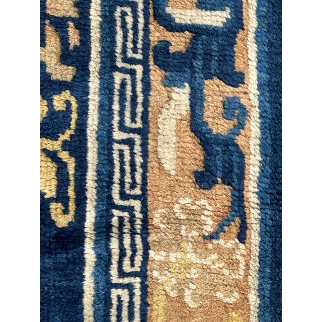 Antique Chinese Cotton and Wool Rug For Sale - Image 11 of 18