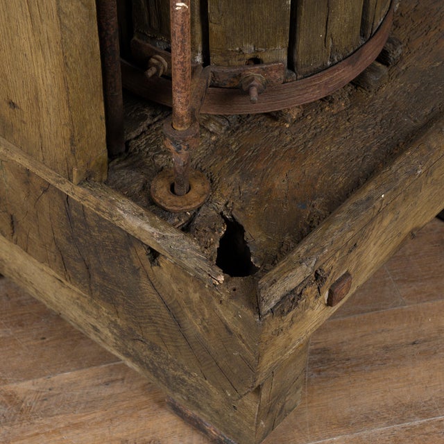 ​​​​​​​Standing Bar Wine Tasting Table From Old Wine Press, Hungary Circa 1900 For Sale - Image 14 of 18