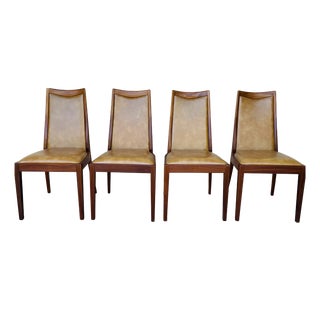 Vintage Teak and Vinyl Dining Chairs from G-Plan, 1960s, Set of 4 For Sale