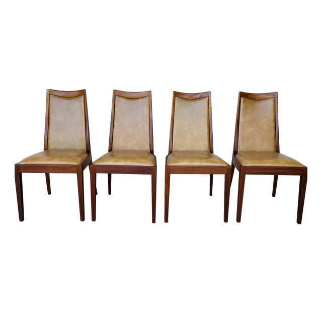 Vintage Teak and Vinyl Dining Chairs from G-Plan, 1960s, Set of 4 For Sale