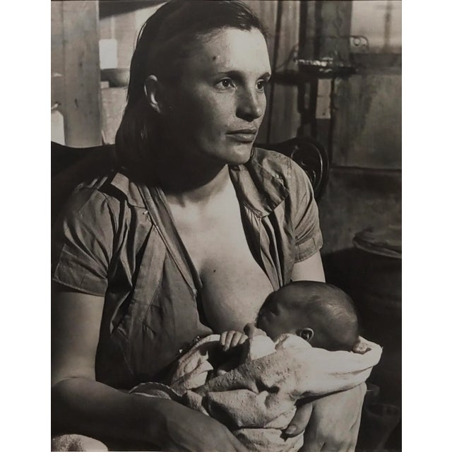 Horace Bristol -Rose of Sharon -Portrait of Migrant Mother Breastfeeding -1937 Silver Gelatin For Sale - Image 4 of 8