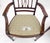 Brown Pair of Very Fine Carved Mahogany Open Arm Faux Bamboo Arrows Armchairs MINT For Sale - Image 8 of 16