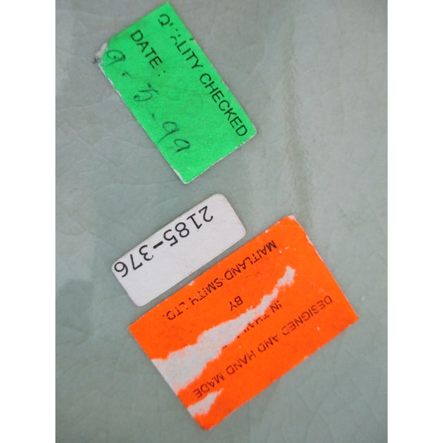 Large Handmade Maitland Smith Turquoise & Terra Cotta Vases For Sale - Image 9 of 10