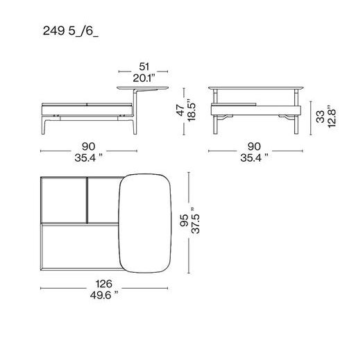 Volage Ex-S Coffee Table in Marble with Aluminium Base by Philippe Starck for Cassina For Sale - Image 3 of 18