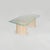 Contemporary Brut Travertine Glass Coffee Table by Kiwano Concept For Sale - Image 3 of 6