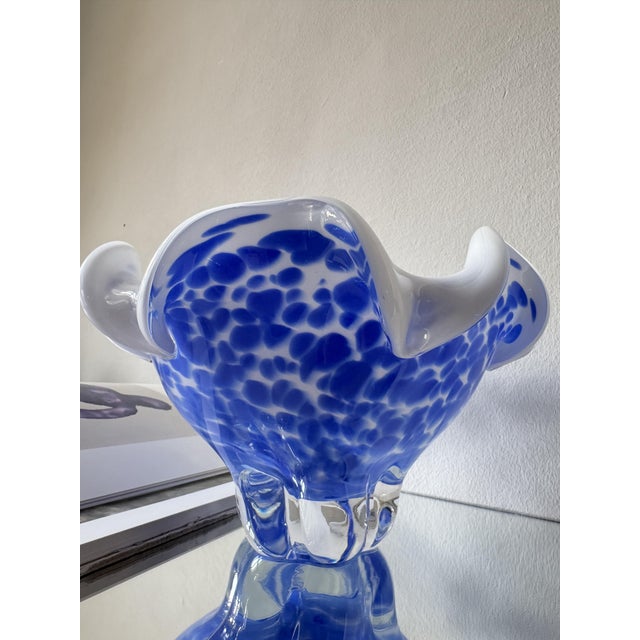 1990s Sculptural Art Glass Bowl, 1990s For Sale - Image 5 of 16