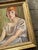 Add a touch of soulful vintage charm to your space with this captivating original oil portrait on board. The artwork...