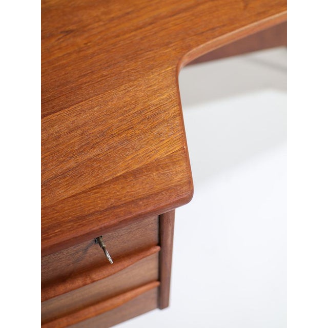 Boomerang Freestanding Desk by Peter Lovig Nilsen for Løvig, Denmark, 1965 For Sale - Image 10 of 18