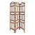 Vintage Bohemian Rattan 3-Panel Folding Screen Room Divider For Sale