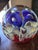 1920s Antique Patriotic Red White and Blue Glass Door Stop For Sale - Image 5 of 12