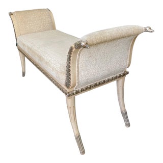 Swedish Neoclassical Upholstered Bench by Ferguson Copeland For Sale