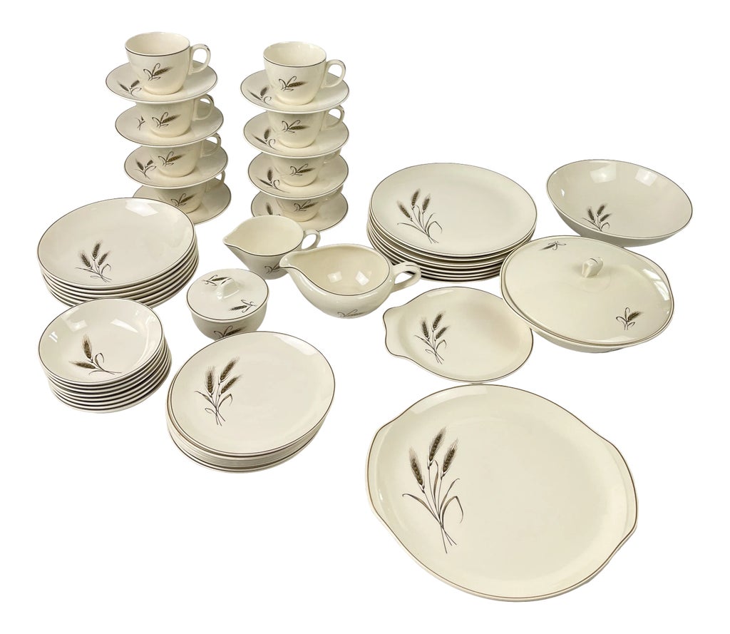 1960s Mid Century Dish Set by Royal Joci - Service for 8 | Chairish
