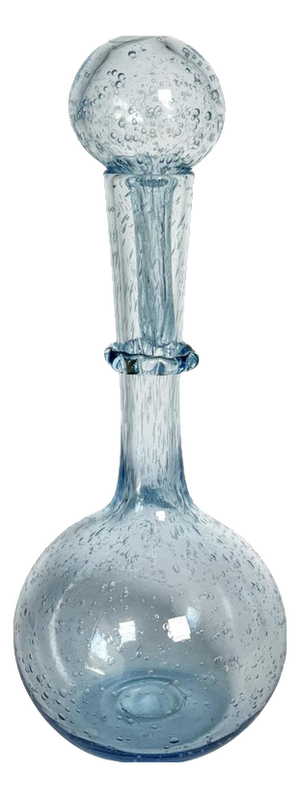Blown Glass Bottle from Biot, France, 1970s
