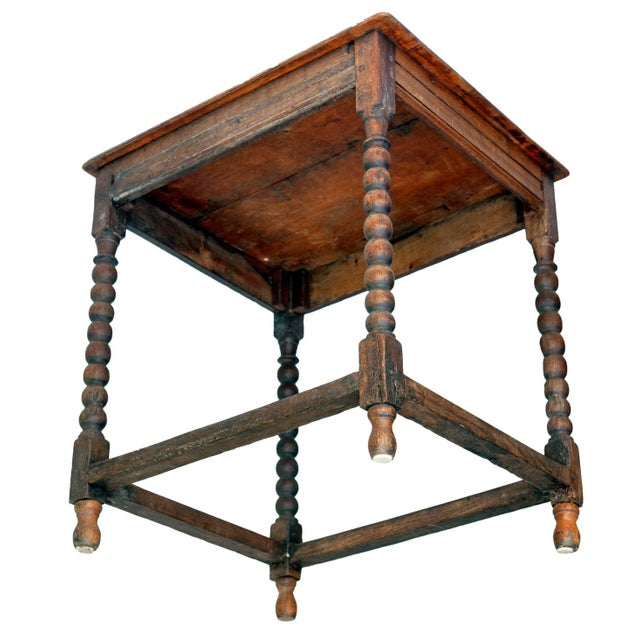 Brown 19th Century, Rustic Antique English Wood Table For Sale - Image 8 of 8