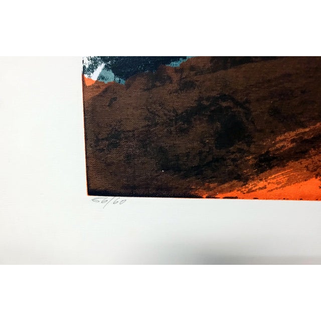 This artwork titled "Red rock" 1994 is an original color serigraph on Wove paper by Canadian/American artist Howard...
