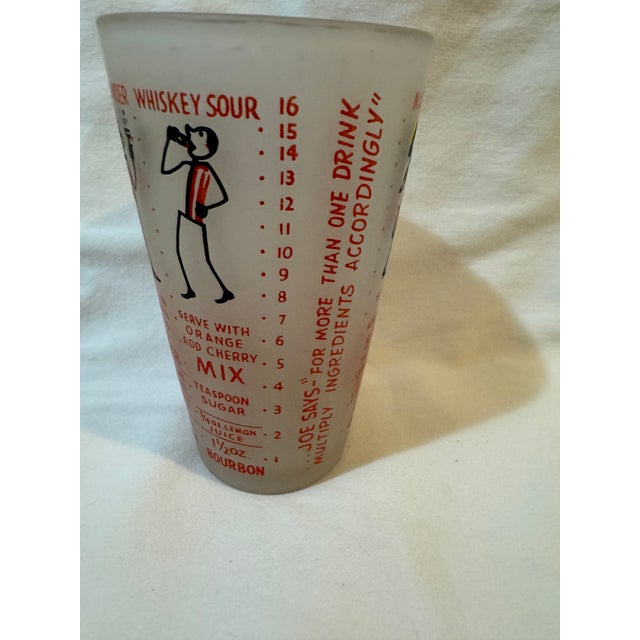 Mid-Century Modern Vintage Glass Cocktail Shaker For Sale - Image 3 of 7