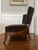 Wood Late 20th Century Barbara Barry for Baker Brown Velvet Low Lounge Chair For Sale - Image 7 of 10