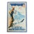 1990s Franz Lenhart Cortina Dolomiti Vintage Ski Poster Reproduction, Mounted For Sale