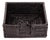 Artifacts Rattan Cocktail Napkin Holder with Cutout, Tudor Black For Sale