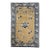 Vintage Chinese Art Deco Rug, Hand-Knotted Wool, Tan & Blue, 1900s, 4' x 7' For Sale