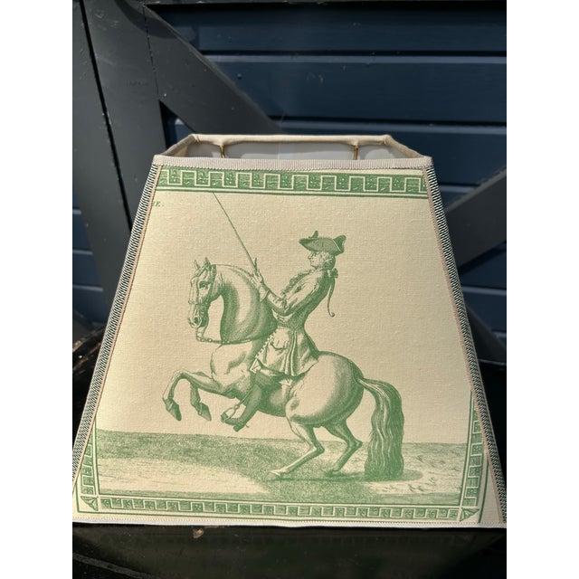 Mary Jane McCarty Designs Equestrian Motif Lampshade For Sale - Image 4 of 6