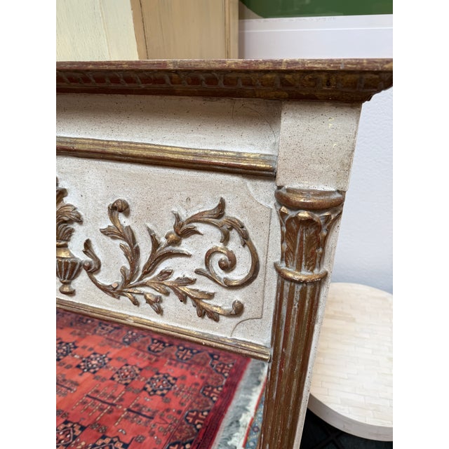 Wood Neoclassical Mantle Mirror, Vintage For Sale - Image 7 of 12