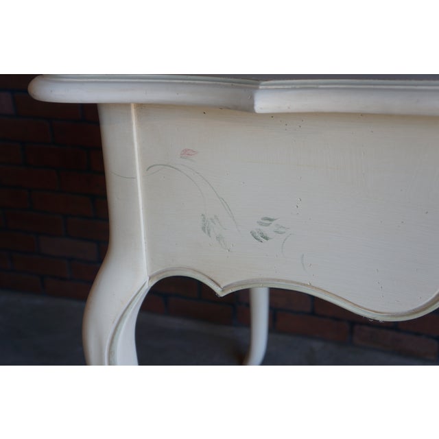 Ethan Allen Hand Painted Country French Writing Desk For Sale - Image 10 of 11