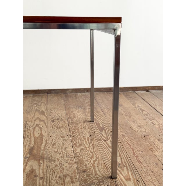 Mid-Century Dining Table in Teak and Chrome by Wilhelm Renz For Sale - Image 10 of 18