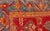 Traditional Design Antique Turkish Oushak Rug in Red, Blue and Marigold For Sale In Atlanta - Image 6 of 9