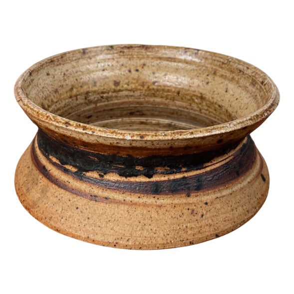 Mid-Century Modern Danish Studio Pottery Bowl by Tue Poulsen for Tue Keramik, 1960s For Sale