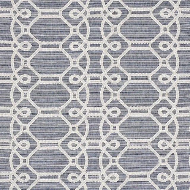 With an intentionally irregular strie ground and a fanciful updated trellis pattern, Ziz Embroidery is truly unique,...