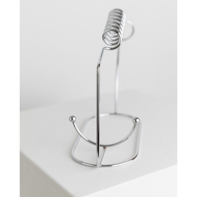 Vintage Bottle Holder in Stainless Steel For Sale - Image 10 of 11