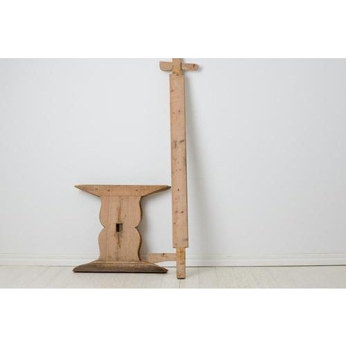 Large Swedish Rustic Country Trestle Dining Table For Sale - Image 12 of 17