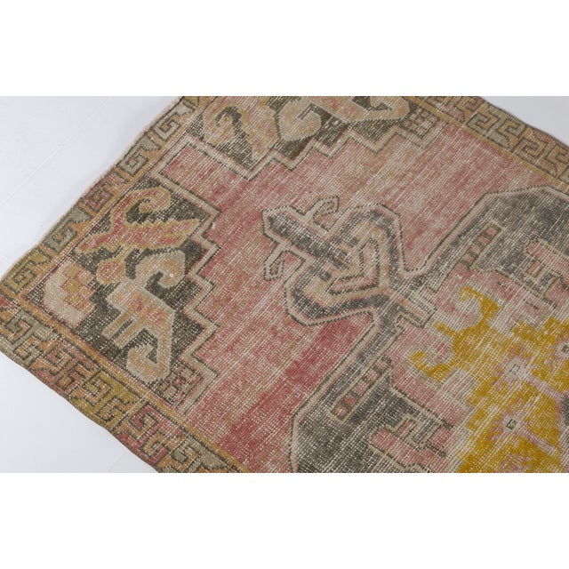 Mid 20th Century Handknotted Floor Oushak Rug For Sale - Image 6 of 9