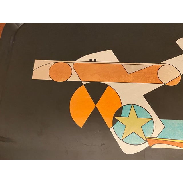 A highly collectible and authentic 1932 "Dynamic" airplane serving tray, designed by industrial pioneer George Switzer for...