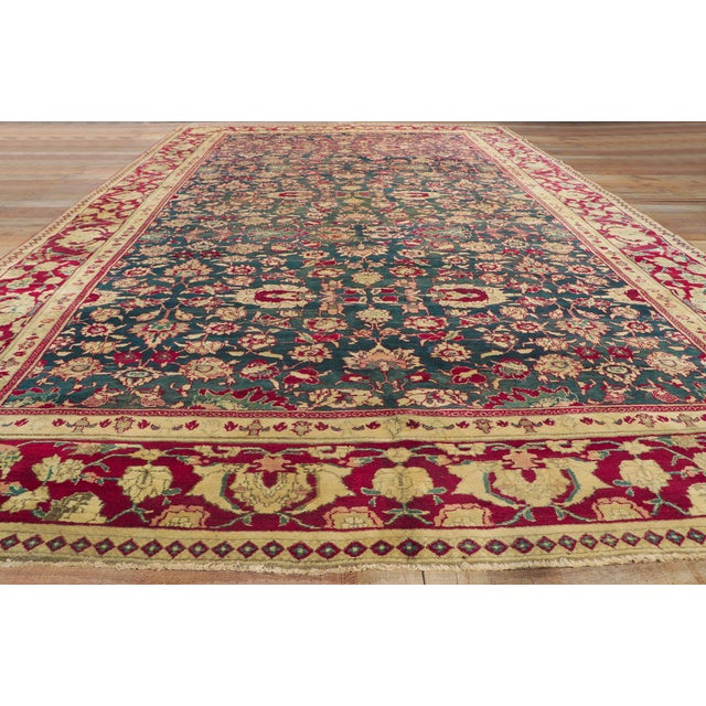 Antique Indian Agra Rug, 08’10 X 14’08 For Sale - Image 11 of 12