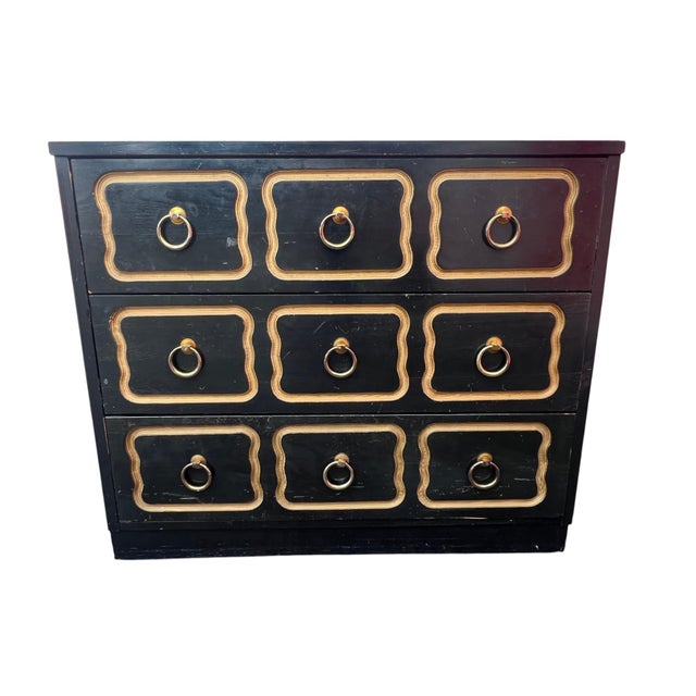 Hollywood Regency Mid 20th Century Dorothy Draper Style Dresser Chest For Sale - Image 3 of 12