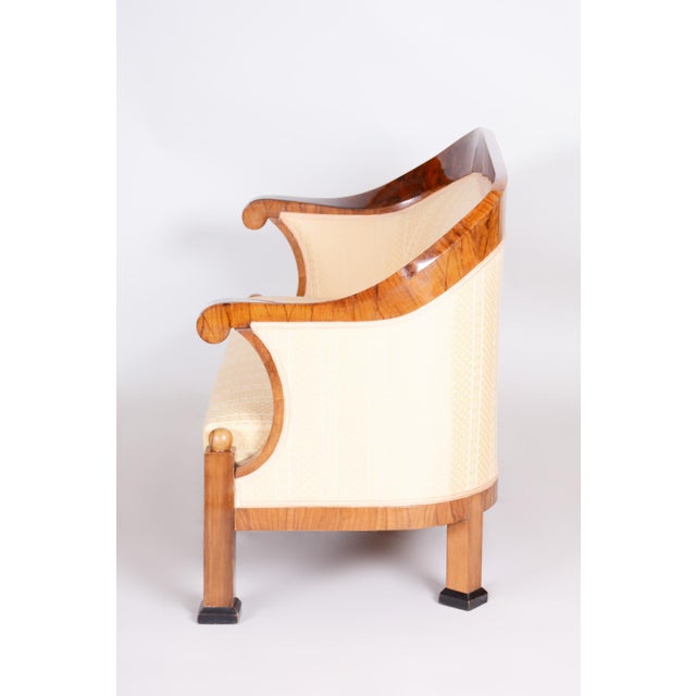 Empire Seating Set in Walnut, Austria, 1810s, Set of 3 For Sale - Image 11 of 16