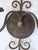 Metal Vintage Wrought Iron Wall Sconces-a Pair For Sale - Image 7 of 12