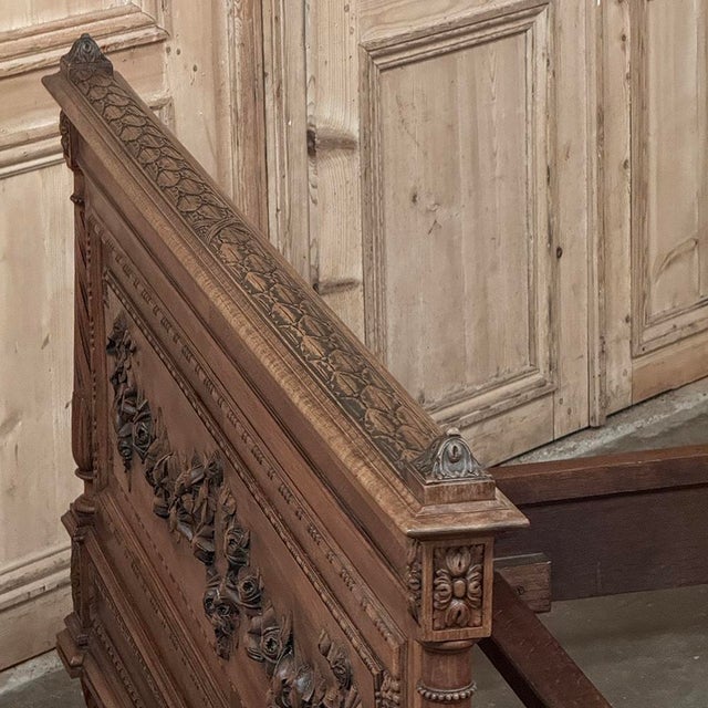 19th Century French Louis XVI Walnut Bed For Sale - Image 18 of 18
