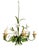 Vintage Floral Tole Chandelier, 1970 For Sale