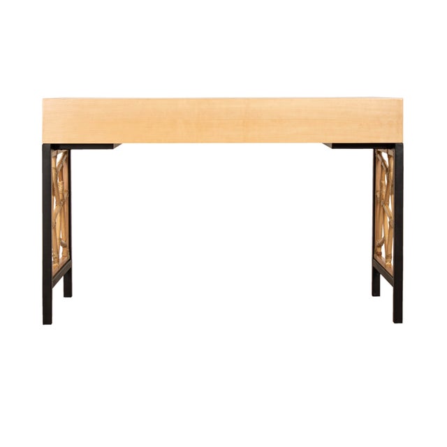 Tan Tiffany Writing Desk - Natural For Sale - Image 8 of 9