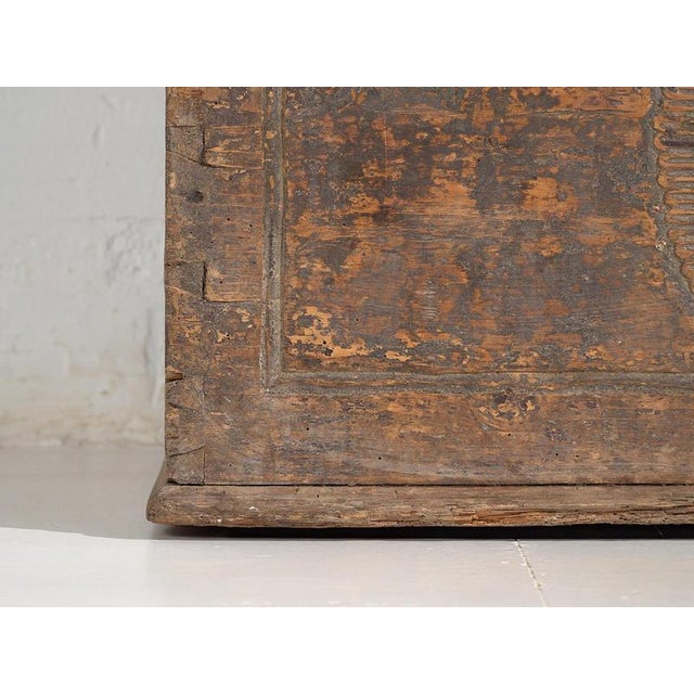 Antique Wood Chest, 1830s For Sale - Image 17 of 18