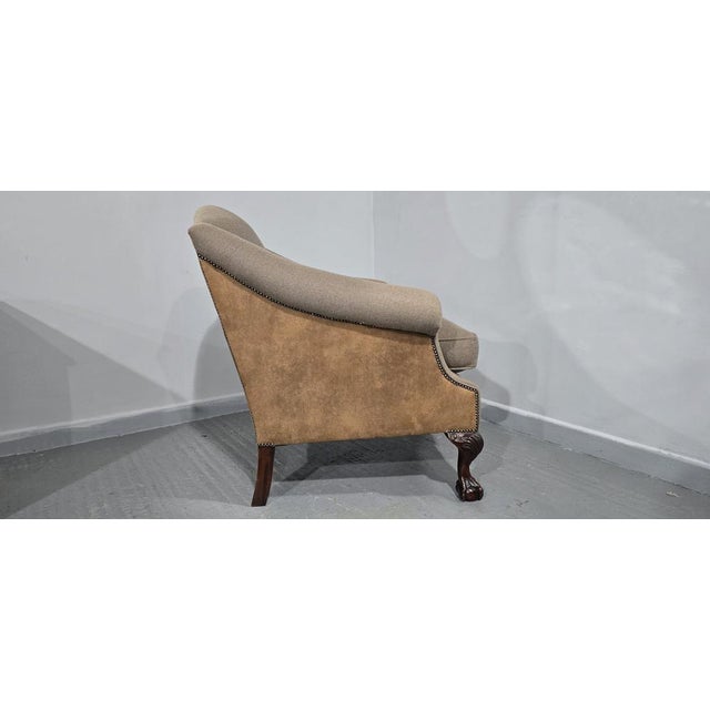 1910s Antique Mahogany Armchair, 1910s For Sale - Image 5 of 12